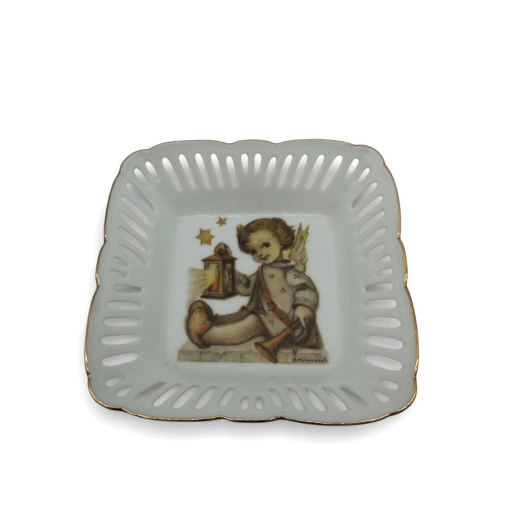 Hummel Guiding Angel Porcelain Dish Germany Vintage